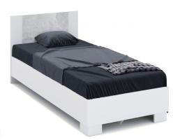 Кровать Аврора 90*200 Белый/Ателье светлый