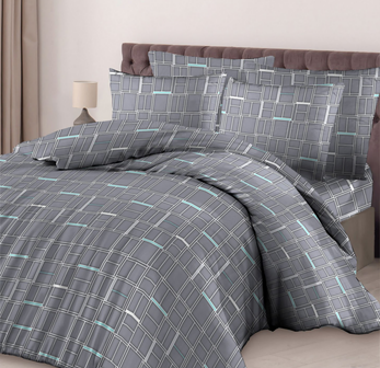 КПБ 1,5 сп, бязь 140г/м² Серый (наволочка 70х70)