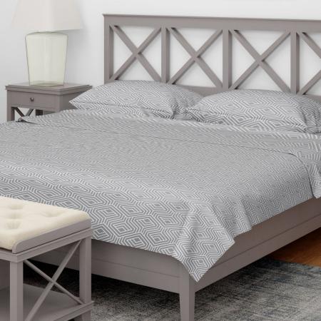 КПБ 1,5 сп, бязь 140г/м² Серый (наволочка 50х70)